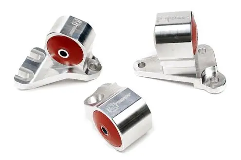 Innovative 92-95 Civic H-Series Silver Aluminum Mounts 75A Bushings 1