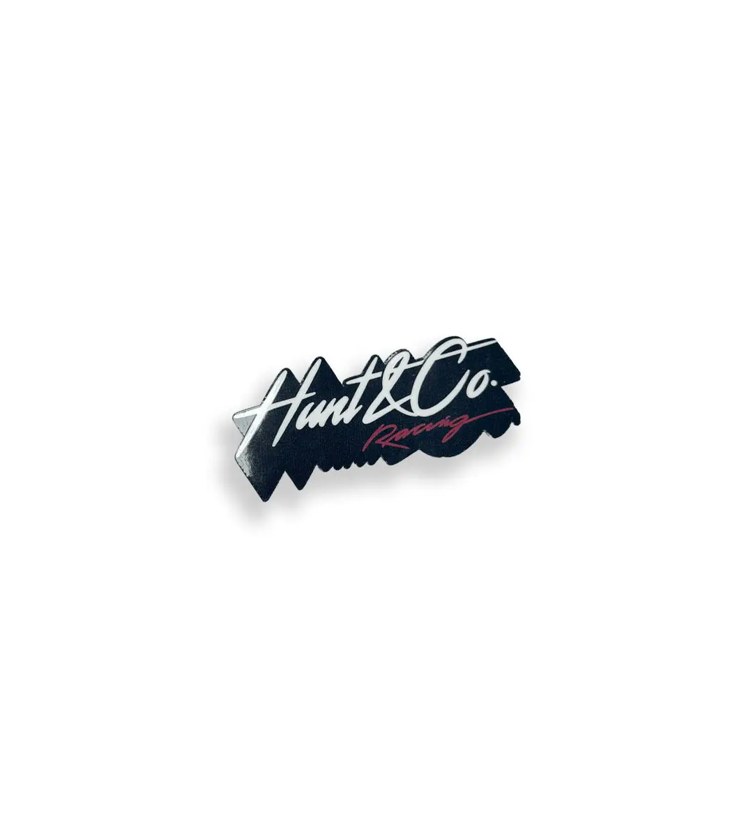 Slant Logo Shadow Racing Sticker 1