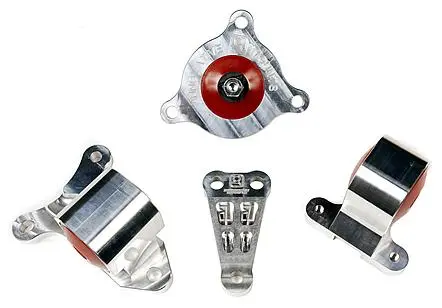Innovative 02-06 Acura Rsx K-Series Silver Aluminum Mounts 60A Bushings (Not K24 Trans) 2