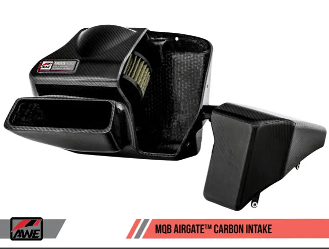 Awe Airgate™ Carbon Intake For Audi / Vw Mqb (1.8T / 2.0T) - With Lid 1