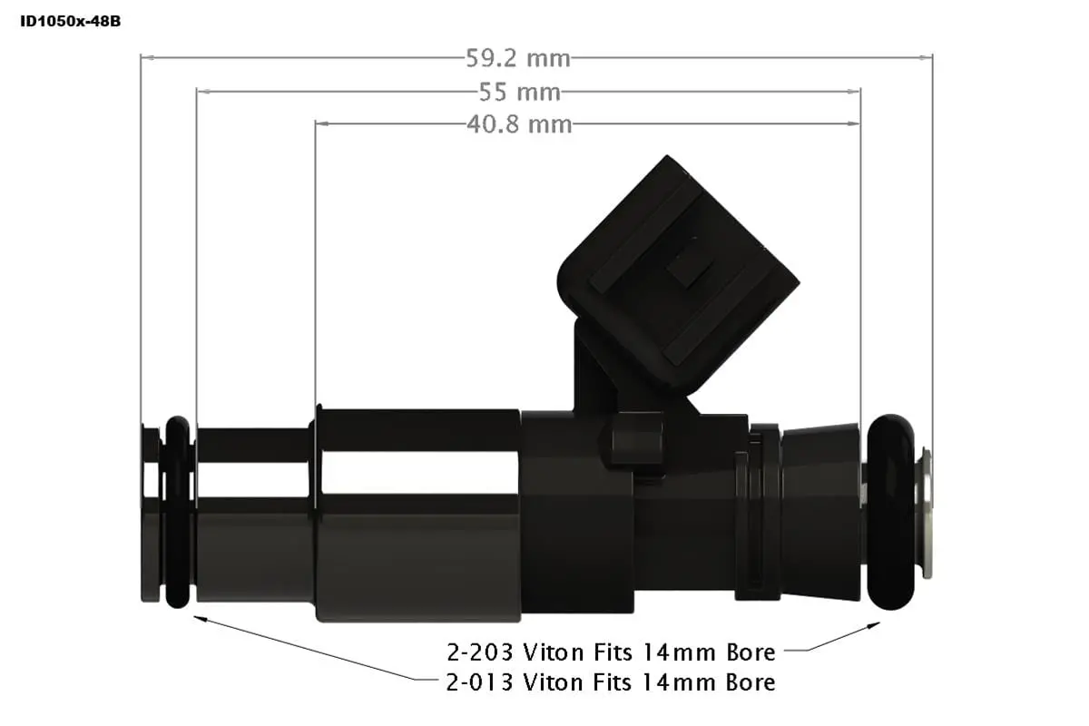 Injector Dynamics Id1050X 1050Cc/Min Fuel Injectors – Direct-Fit Replacement 1