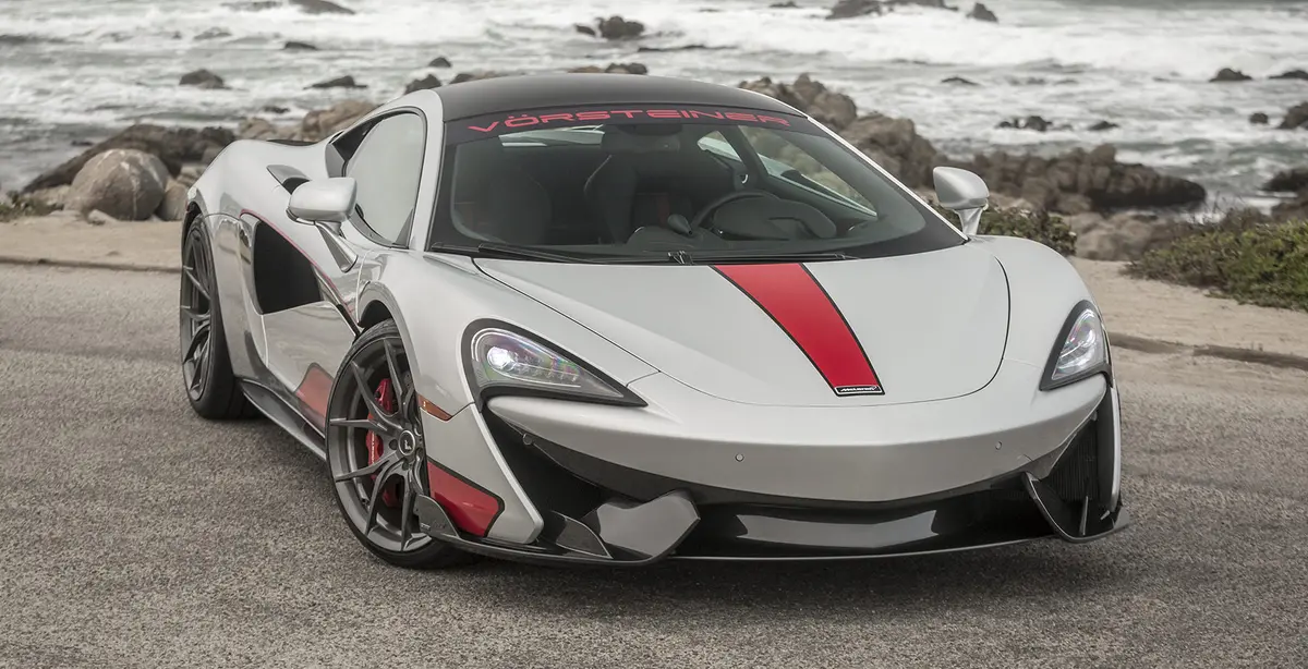Vorsteiner Vs Aero Front Splitter Carbon Fiber Pp 2X2 Glossy For Mclaren 570S 1