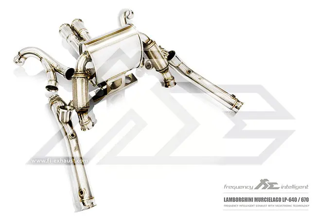 Fi Exhaust Lamborghini Murcilargo Lp640-4 Catback Valvetronic Pipe + Mufflers + Dual Tips 1