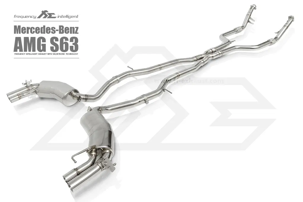Fi Exhaust Mercedes-Benz S63 Amg Coupe Mid X Pipe + Valvetronic Mufflers 1