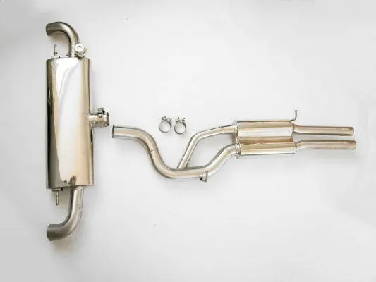 Mtm Exhaust System Cat Back Tt-Rs  Coupé With Throttle Valve Without Tailpipes 1