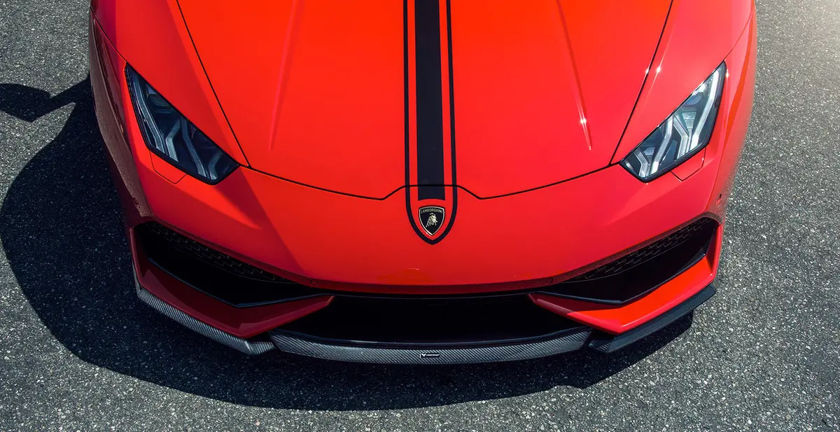 Vorsteiner Verona Edizione Aero Front Spoiler Carbon Fiber Pp 2X2 Glossy For Lamborghini Huracan Performante 1