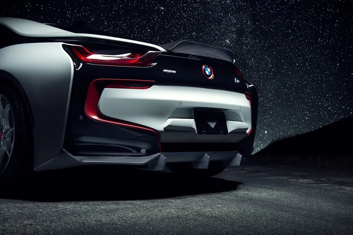 Vorsteiner Vr-E Aero Ducktail Spoiler Carbon Fiber Pp 1X1 Glossy For Bmw I8 1