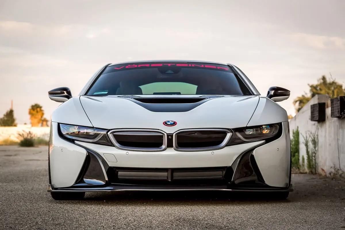 Vorsteiner Vr-E Aero Front Spoiler Carbon Fiber Pp 1X1 Glossy For Bmw I8 1