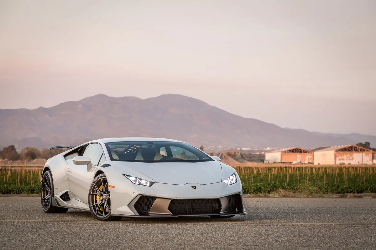 Vorsteiner Novara Edizione Aero Front Bumper W/ Front Spoiler Carbon Fiber Pp 2X2 Glossy For Lamborghini Huracan Performante 1