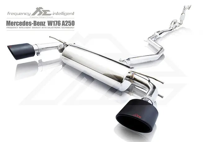 Fi Exhaust Mercedes-Benz A250 Front Pipe + Mid Pipe + Valvetronic Mufflers + Dual Tips 1