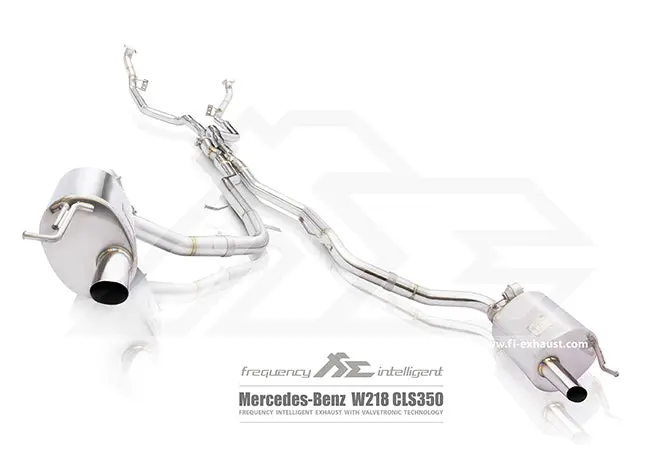 Fi Exhaust Mercedes-Benz Cls350 Mid X Pipe + Valvetronic Mufflers 1