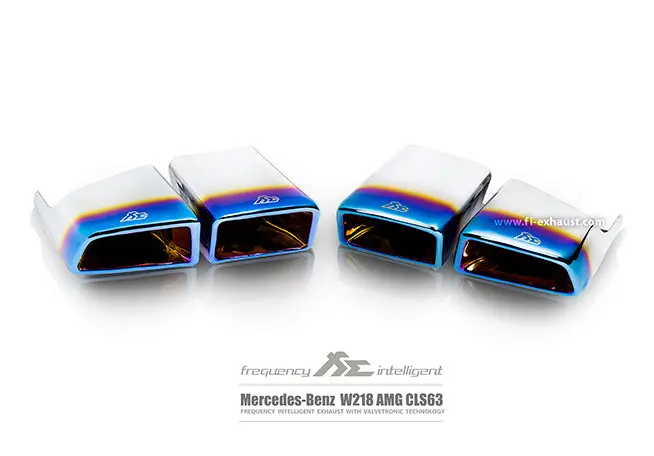 Fi Exhaust Mercedes-Benz Cls63 Amg Mid X Pipe + Valvetronic Mufflers + Quad Tips 6