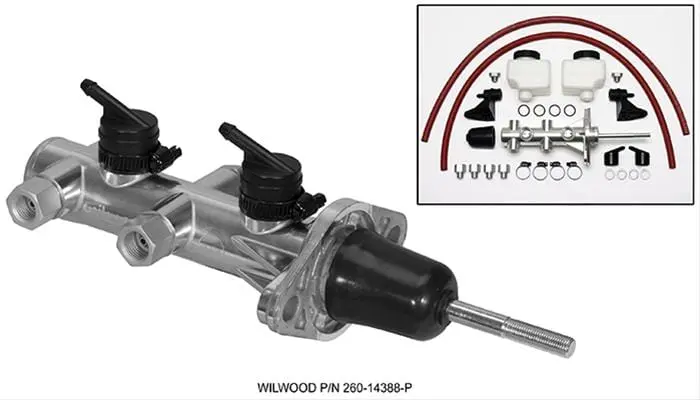 Wilwood 260-14388-P Combination Remote Tandem Master Cylinder Assembly 1