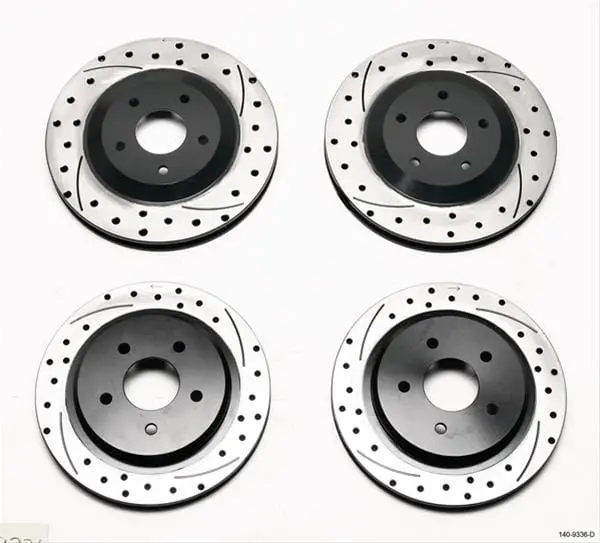 Wilwood Promatrix Drilled & Slotted Brake Rotors – Front Or Rear Application (140-9336-D) 1