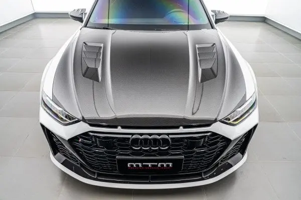 Mtm Carbon Fiber Hood With Vents Audi Rs6 / Rs7 (C8), Carbon Glossy 1