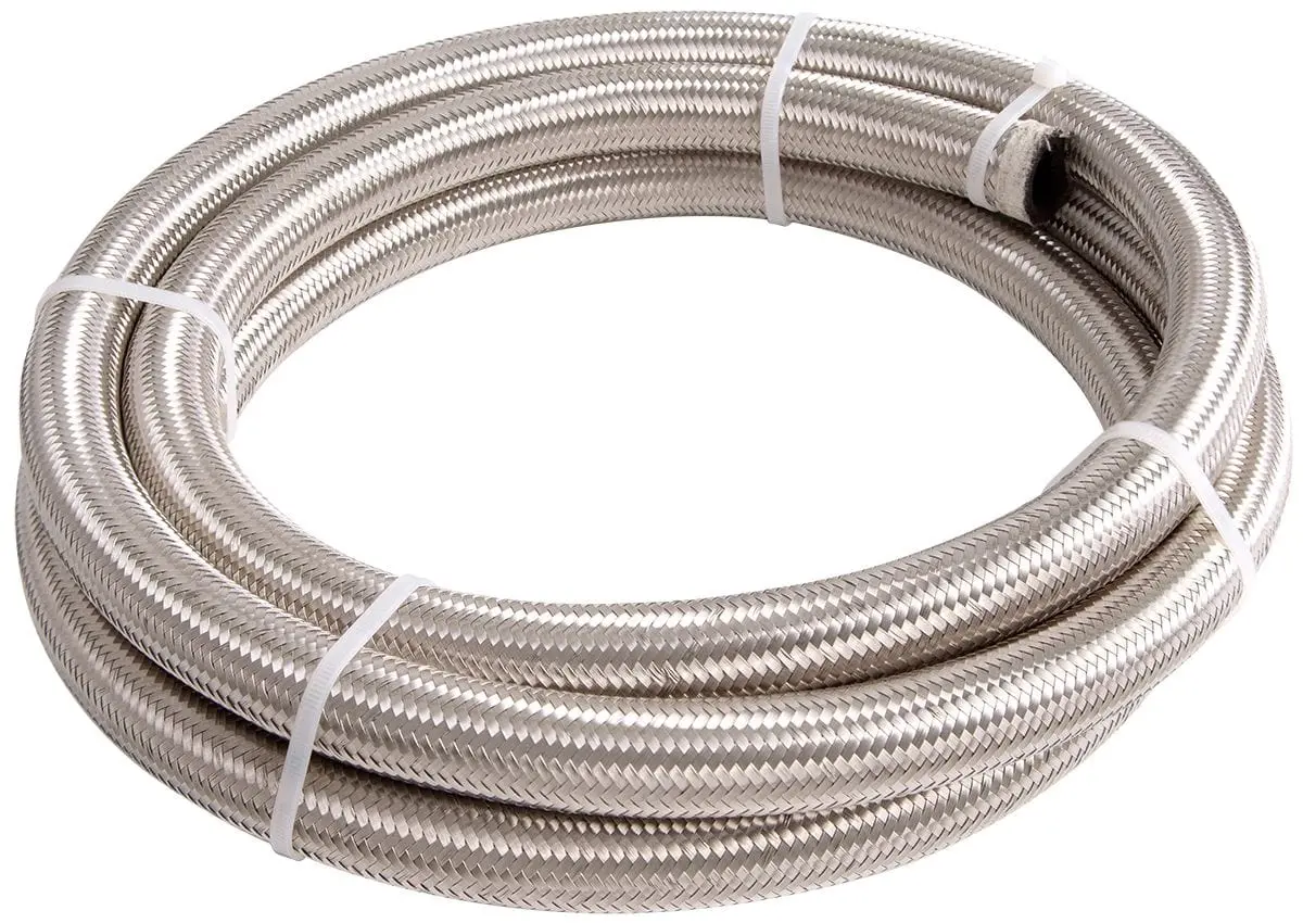 Af100 Series Stainless Steel Braided Hose – -6An, 2 Meter Length, Ptfe Lined (Af100-06-2M) 1