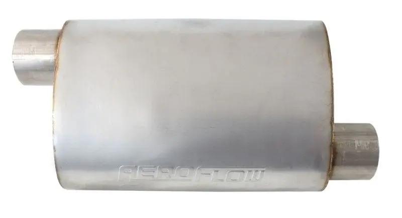 Af 5500-Series Stainless Steel Offset Muffler – 3-Inch Inlet/Outlet, Aggressive Tone 1
