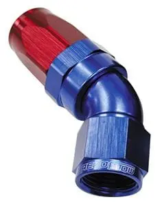 150 Series Tapered Full-Flow Swivel Hose End – -20An, 45° Angle 1
