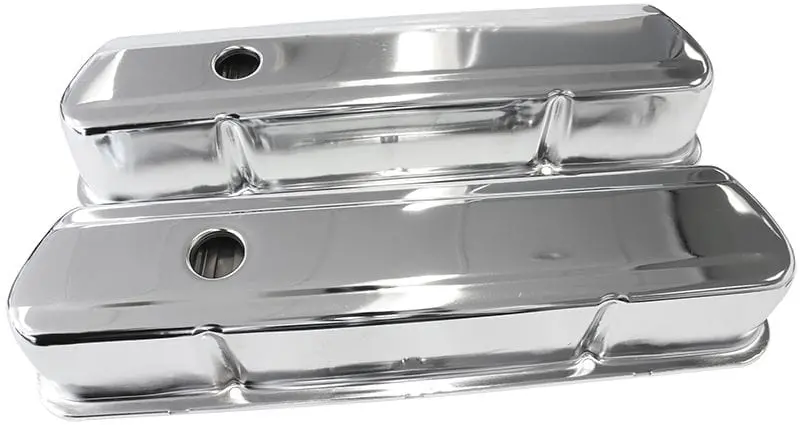 Af1821-5054 Chrome Steel Valve Covers For Classic And Modern V8 Applications 1