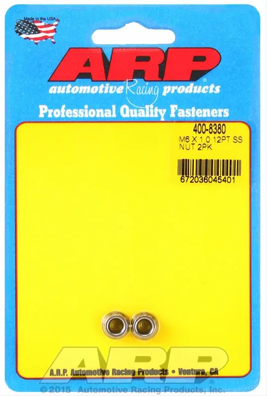 Arp 12-Point Flange Nuts, High-Strength Alloy Steel, Part #400-8380 1
