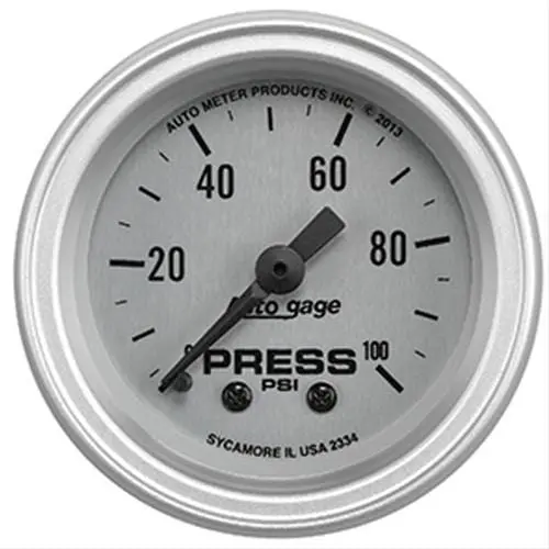 Autogage By Autometer 2334 Analog Gauge – Single-Sender Compatible Instrument 1