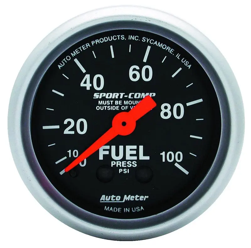 Autometer Sport-Comp Au3312 Fuel Pressure Gauge 1