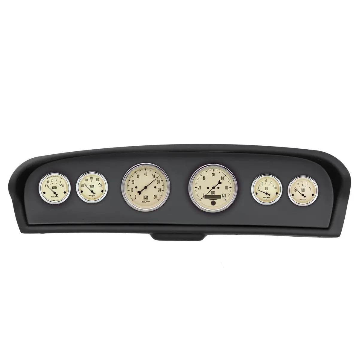 Autometer 2144-02 Antique Beige Analog Instrument Cluster 1