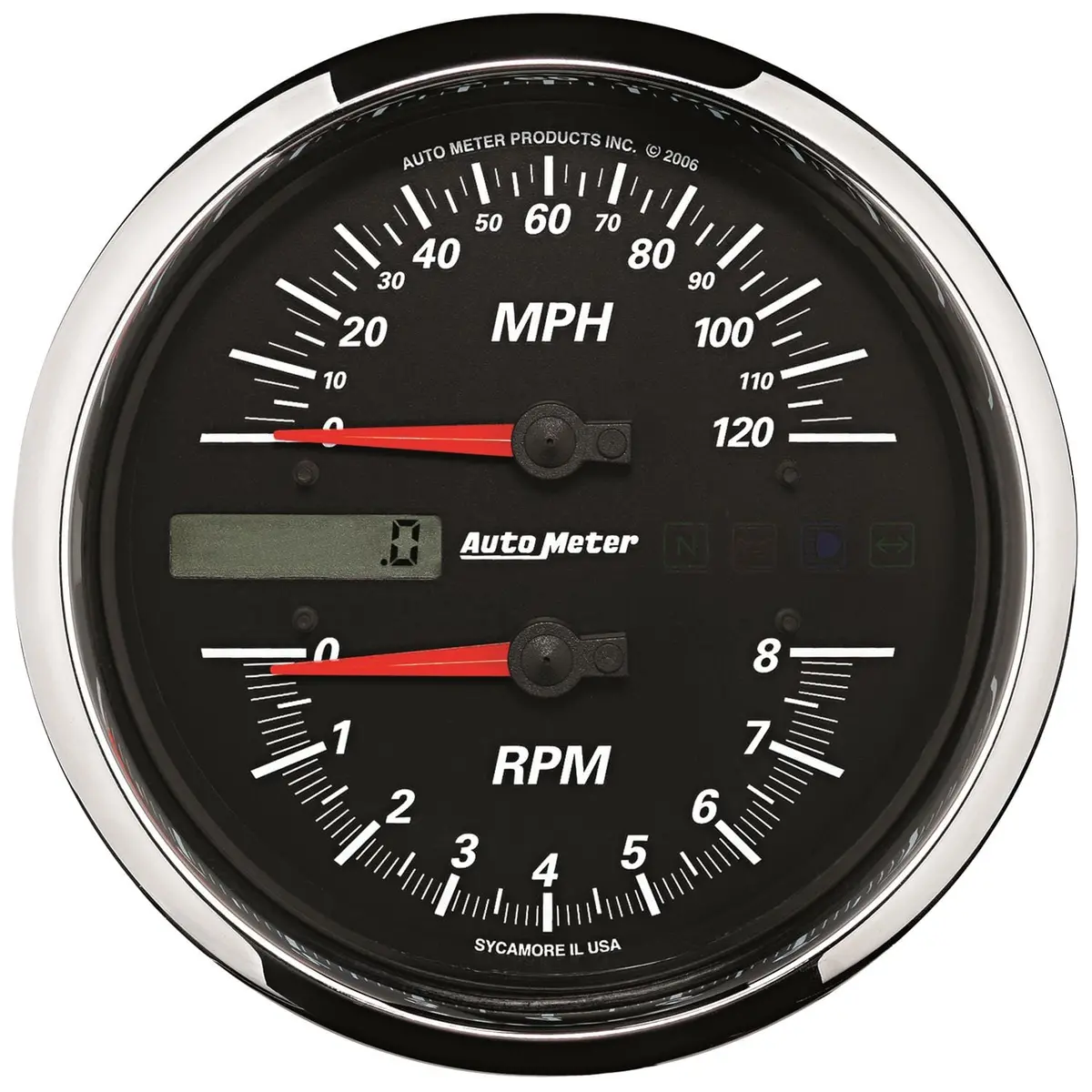 Autometer Pro-Cycle Tachometer And Speedometer Combo – Direct-Fit Motorcycle Gauge Set 1