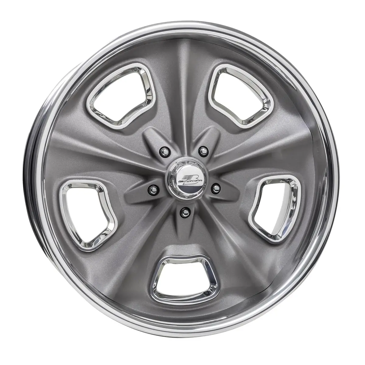 Billet Specialties Vds88G910 Vintage Series Crossover Gray Custom Wheels – 18X8.5" With 5X120 Bolt Pattern 1