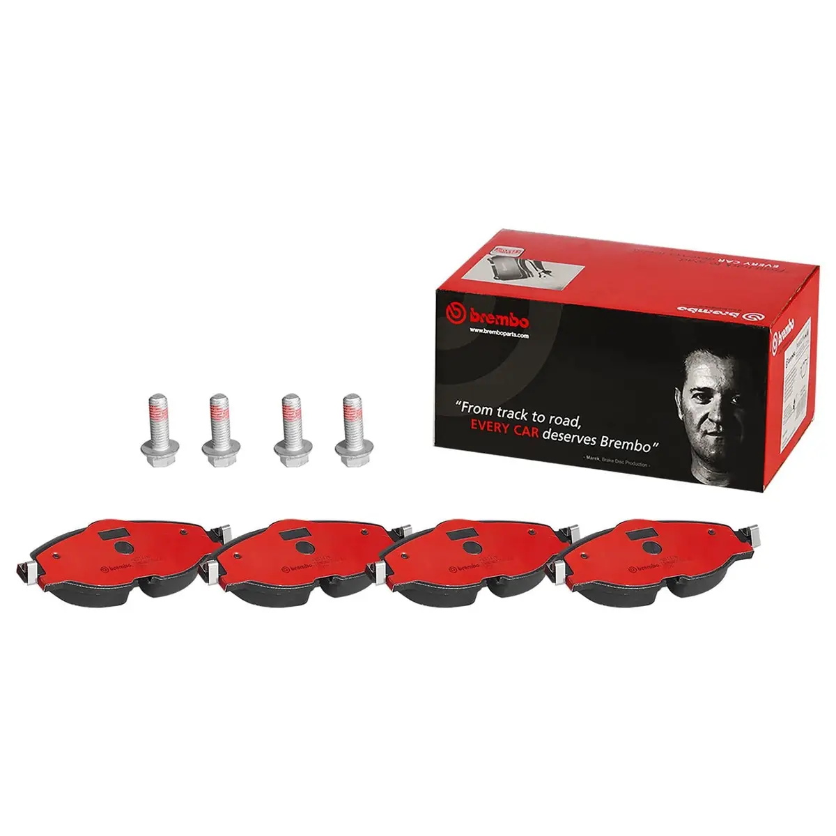 Brembo P85147N Ceramic Nao Brake Pads For Quiet, High-Temp Performance 1