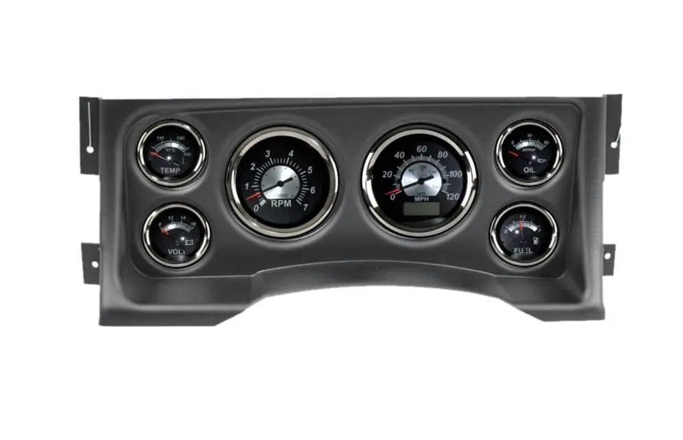 Classic Dash 10795Bs11 Gauge Kit – Full Analog Instrument Cluster With Speedometer, Tach, And Auxiliary Gauges 1