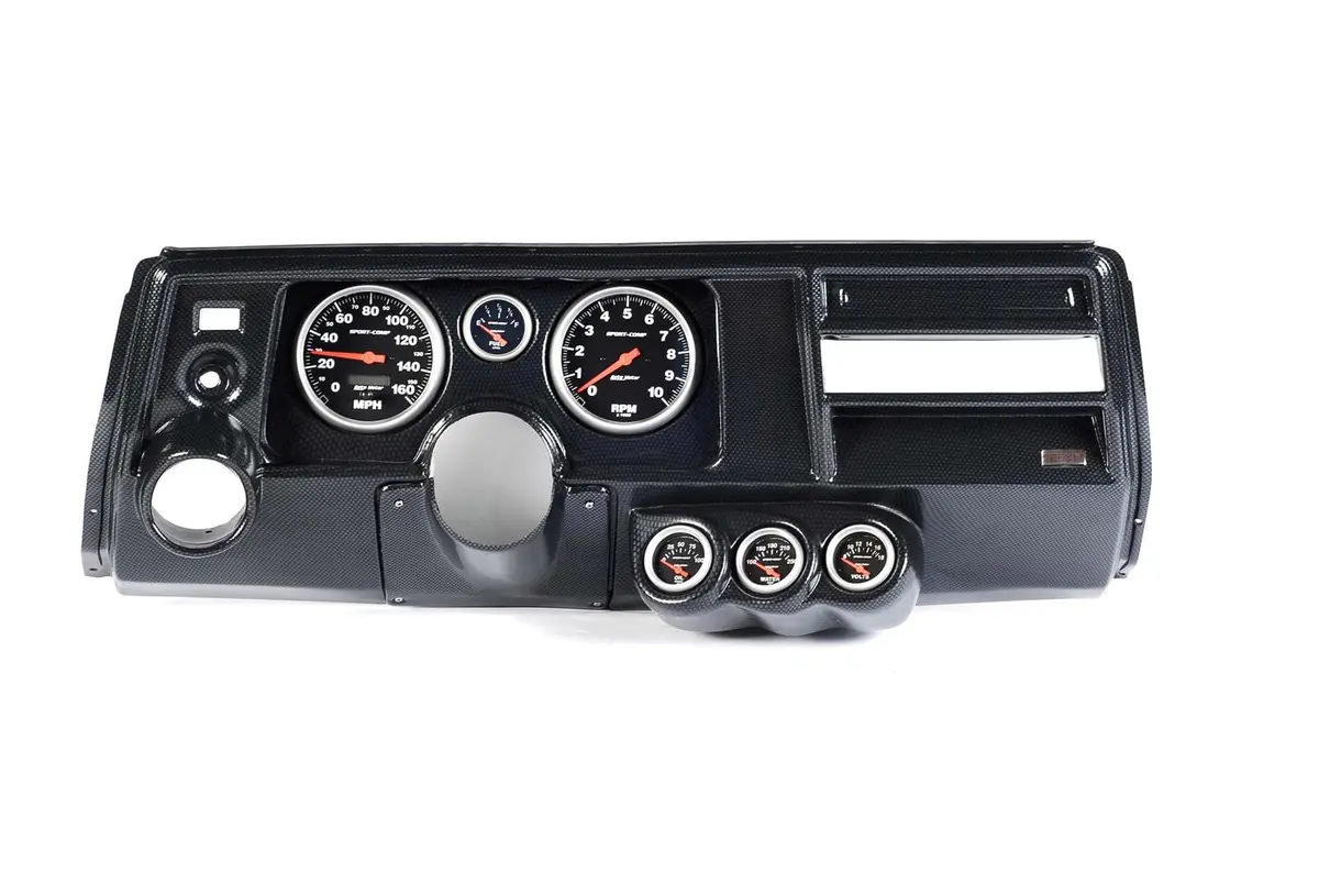Classic Thunder Road Custom Instrument Panel Featuring Autometer Gauges (103690223) 1