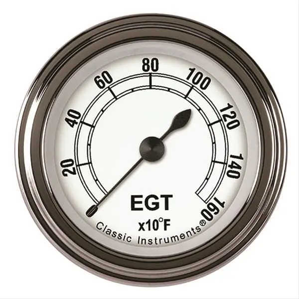 Classic Instruments Cw198Slf Classic White Series Gauges – Retro-Style Analog Instrument Cluster 1