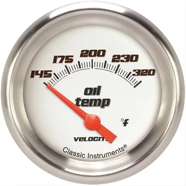 Classic Instruments Velocity Series White Dial Speedometer Gauge Vs228Wapf 1