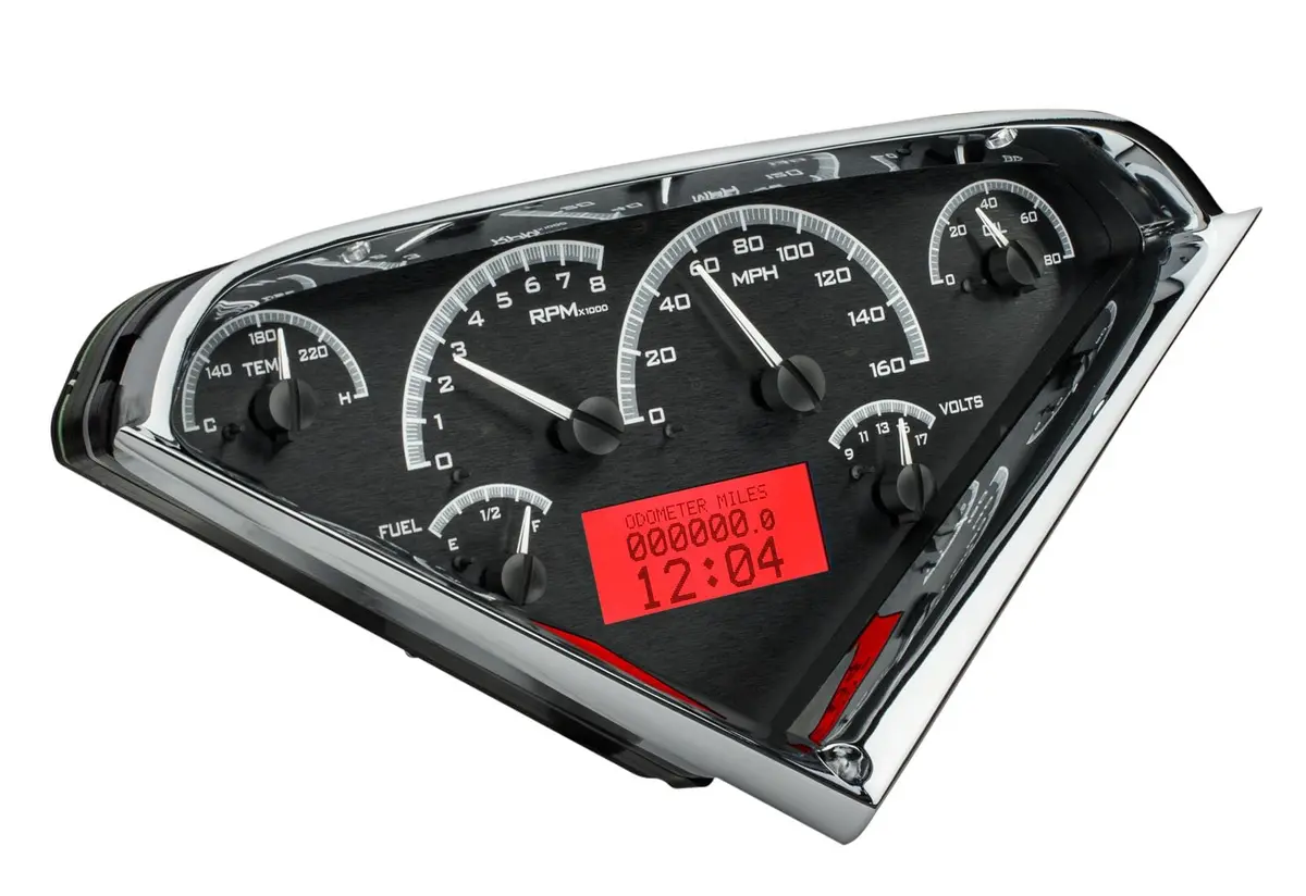 Dakota Digital Vhx-55C-Pu-K-R Direct-Fit Analog Gauge System With Custom Pod 1
