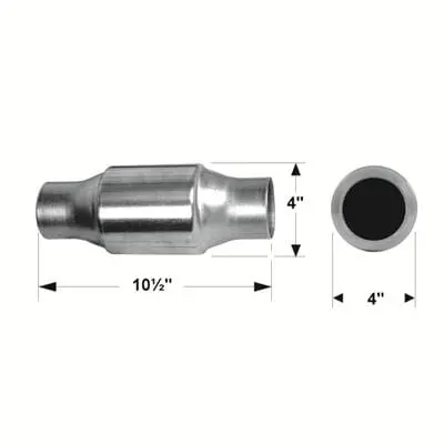 Flowmaster Universal Direct-Fit Catalytic Converter – 2.25" Inlet/Outlet 1