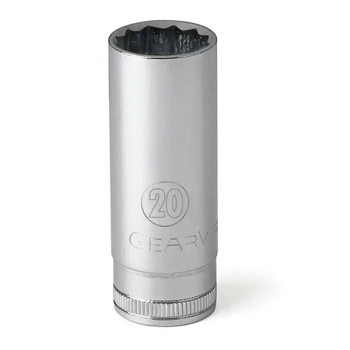 Gearwrench 80784 1/2-Inch Drive Deep Impact Socket – Heat-Treated Chrome Vanadium Steel 1