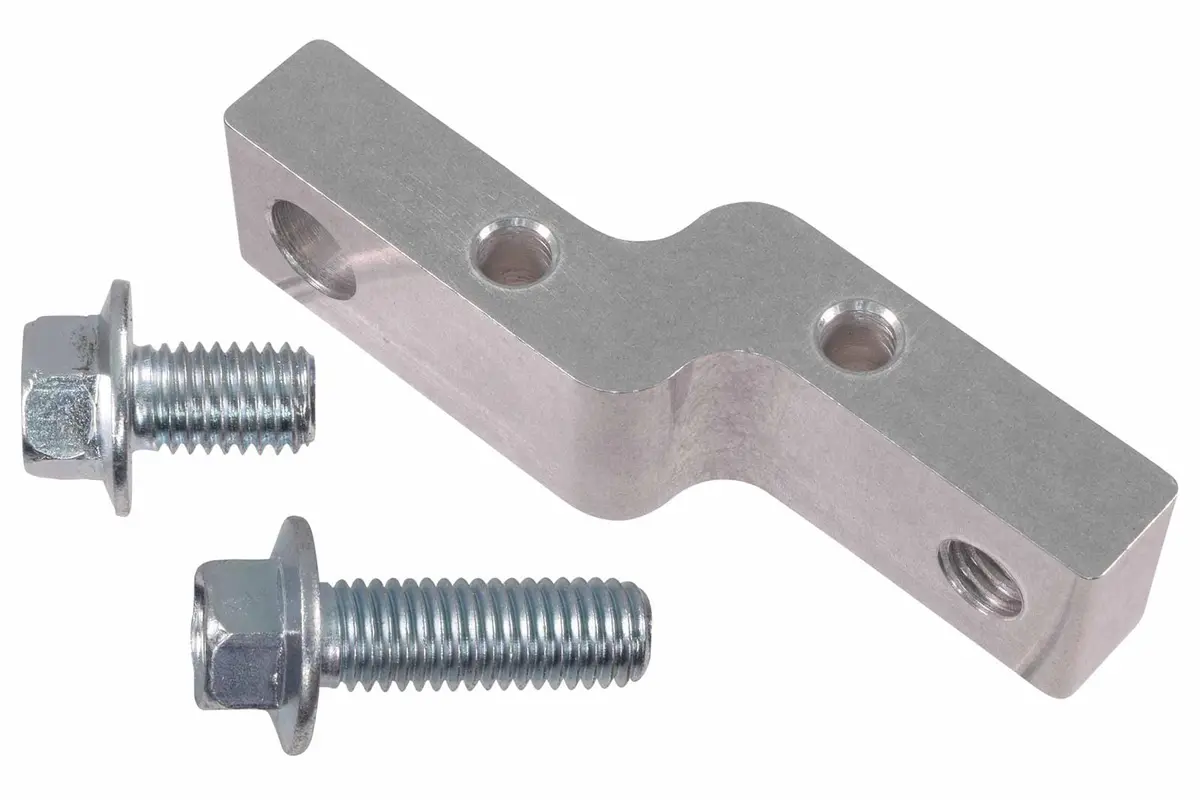 Ict Billet Dipstick Adapter Bracket, Cnc-Machined Aluminum, Part #551344 1