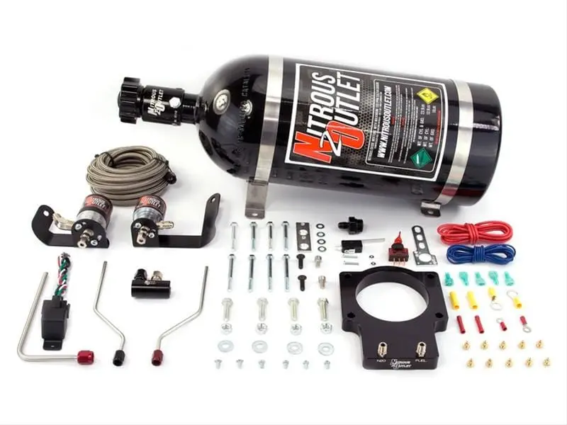 Nitrous Outlet 00-10121-92-12 Nitrous Plate System – Adjustable Wet Kit For Carbureted Engines 1