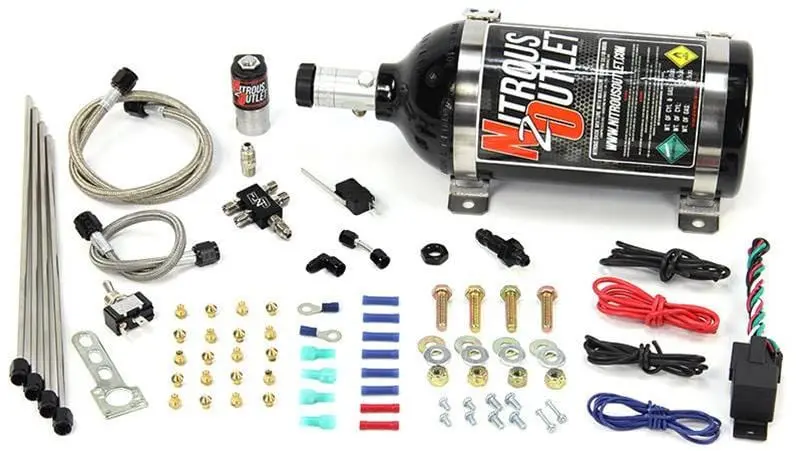 Nitrous Outlet 50-10104-00 Wet Nitrous Kit – Tunable Single-Stage Oxide System 1