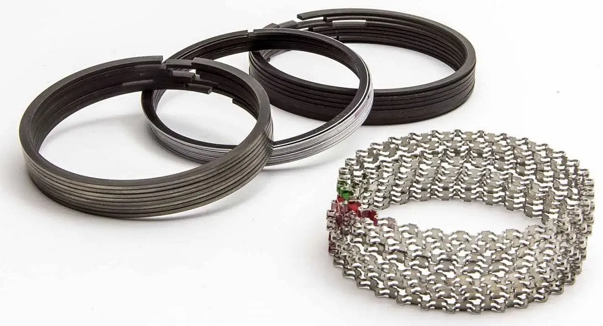 Speed-Pro Spe921K-040 Chrome Moly V8 Ring Set – Oversized 0.040" Piston Rings 1