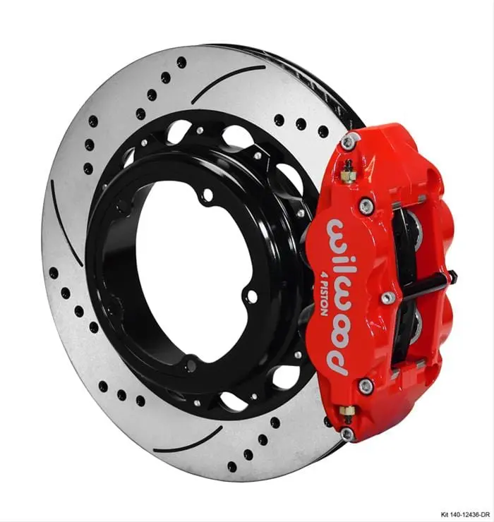 Wilwood 140-12436-Dr Forged Narrow Superlite 4R Rear Big Brake Kit With Parking Brake 1